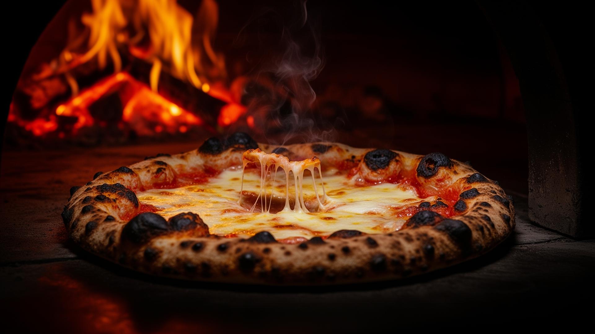 Wood-fired handcrafted pizza